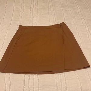 Theory Kirti Skirt in terra-cotta